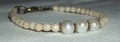 Armbnd m. ferskvandsperler, Vintage Creme